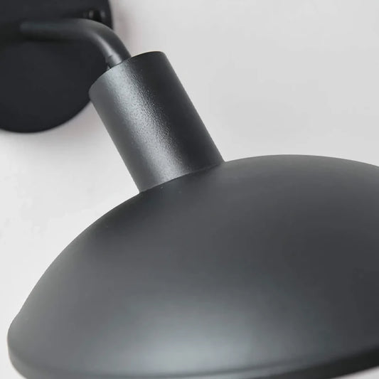 Ethan Minimalist Round Outdoor Metal Wall Sconce