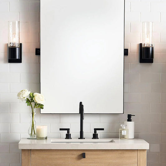 Evren Modern Industrial Tube Glass Vanity Light