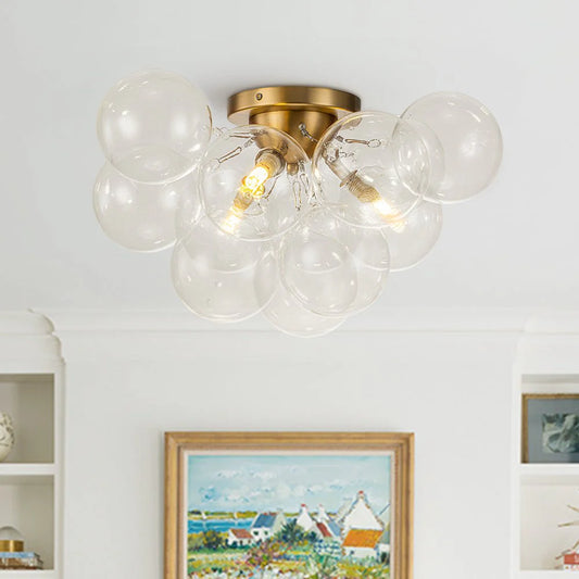 Felix Modern Bubble Cluster Glass Ceiling Light
