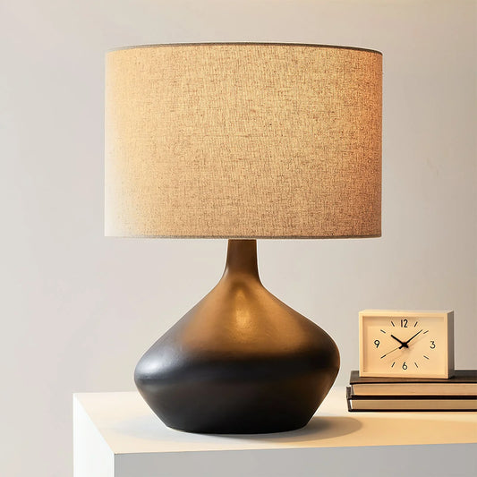 Fenric Ceramic Fabric Shade Table Lamp