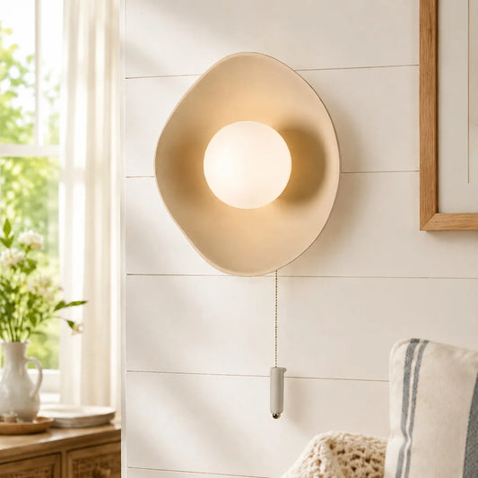 Finley Modern Bowl Ceramic Wall Sconce