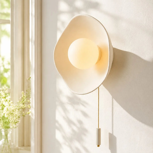 Finley Modern Bowl Ceramic Wall Sconce