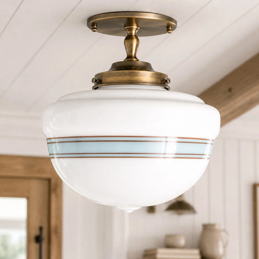 Fioribella Vintage Acorn Semi-Flush Ceiling Light