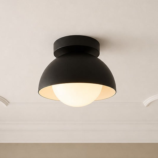 Gaiael Mid Century Modern Minimalist Glass Globe Ceiling Light