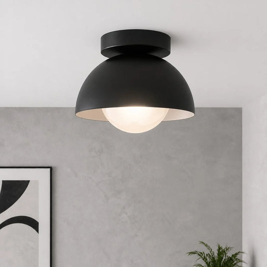 Gaiael Mid Century Modern Minimalist Glass Globe Ceiling Light