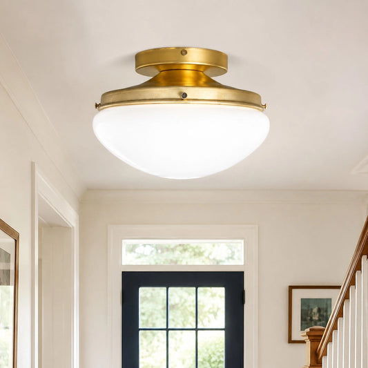 Gavrielle Modern Mushroom Semi-Flush Ceiling Lamp