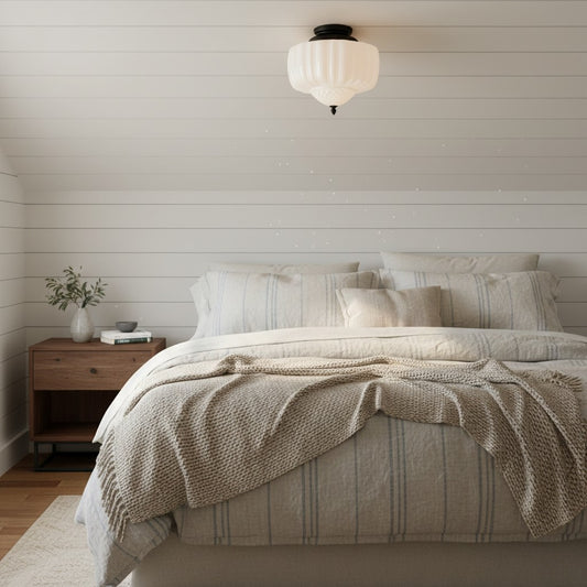 Giada Modern Milk Glass Flush Mount Ceiling Light