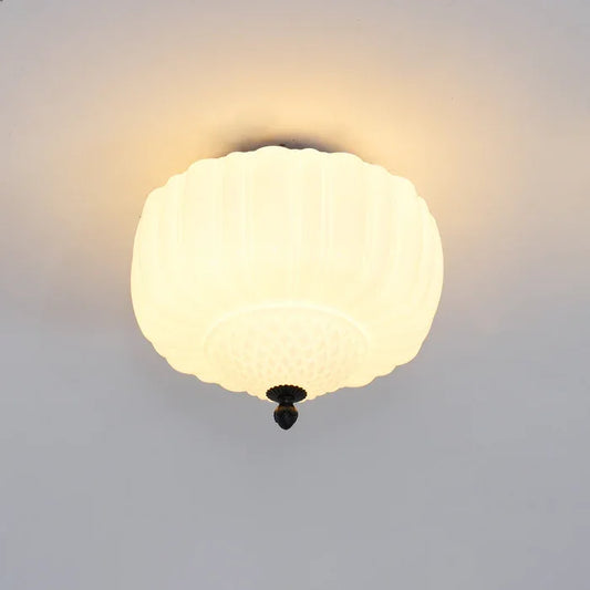 Giada Modern Milk Glass Flush Mount Ceiling Light