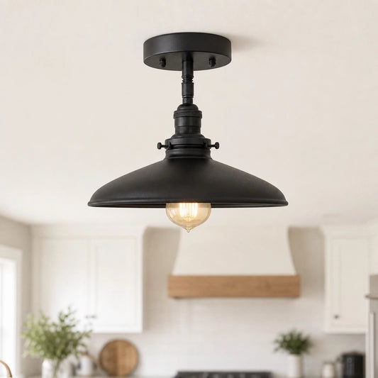 Giselle Industrial Dome Metal Ceiling Light