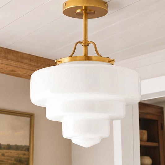 Griselda Modern Cake Shade Ceiling Light