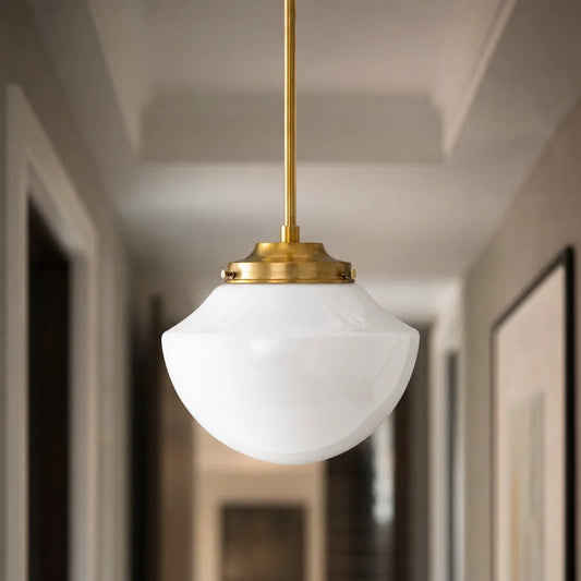 Grrit Modern Classic Milk Glass Pendant Light