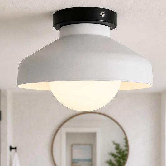 Gunilla Nordic Glass Umbrella LED Ceiling Light