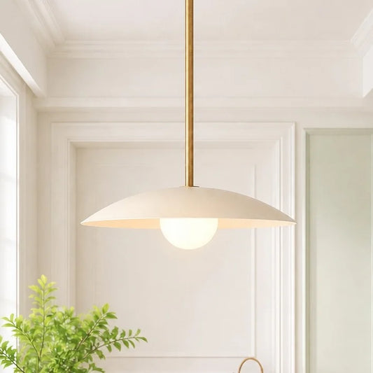 Halley Mid-Century Metal Disc Pendant Light