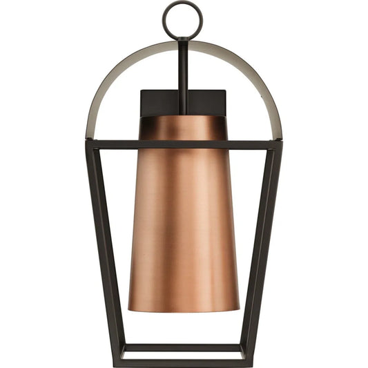 Hazel Modern Rustic Outdoor Steel Wall Sconce