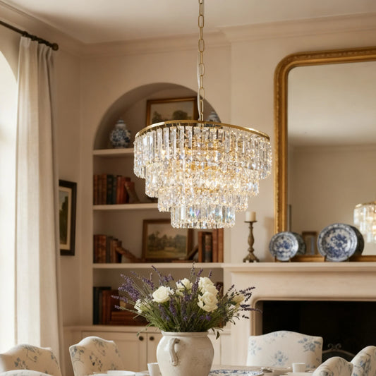 Hermione Modern Luxury Glass Crystal Chandelier