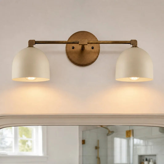 Hestin Nordic Metal Deep Ball Vanity Wall Sconce