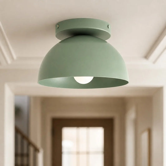 Howen Modern Metal Dome Semi‑Flush Ceiling Light