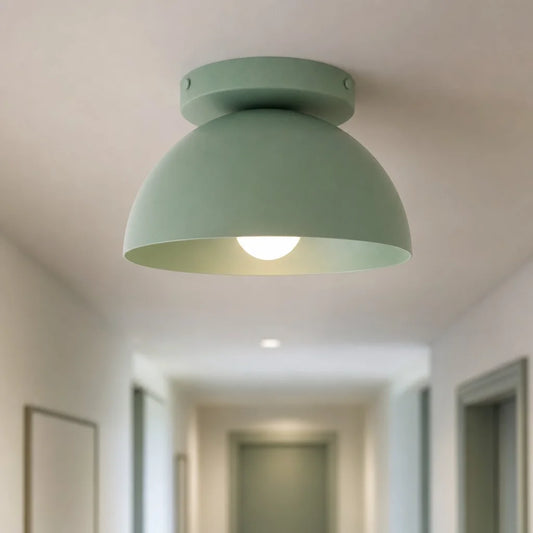 Howen Modern Metal Dome Semi‑Flush Ceiling Light