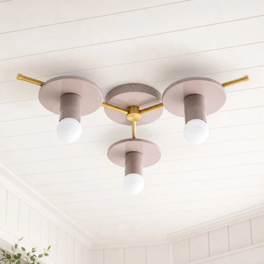 Humbert Modern Geometric Colorful 3-Light Ceiling / Wall Light
