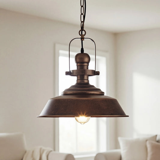 Industrial Retro Dome Metal Pendant Light