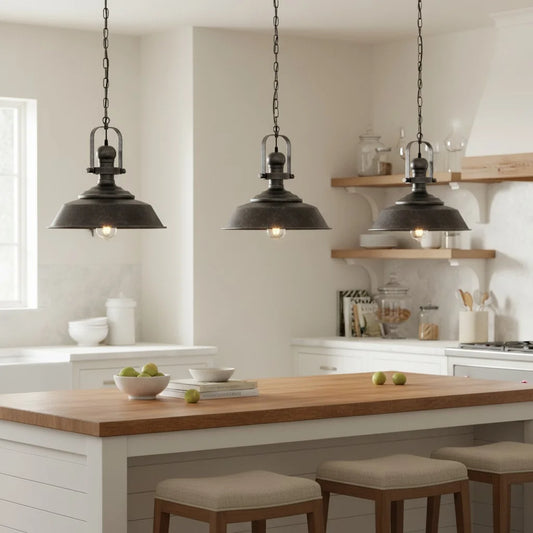 Industrial Retro Dome Metal Pendant Light