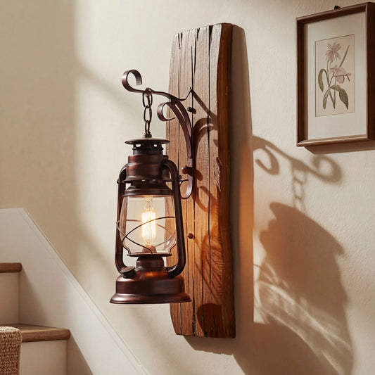Industrial Vintage Kerosene Style Metal Wall Sconce