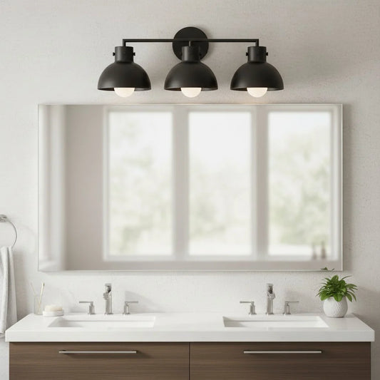 Jasper Industrial Glass Metal Ball Wall Light