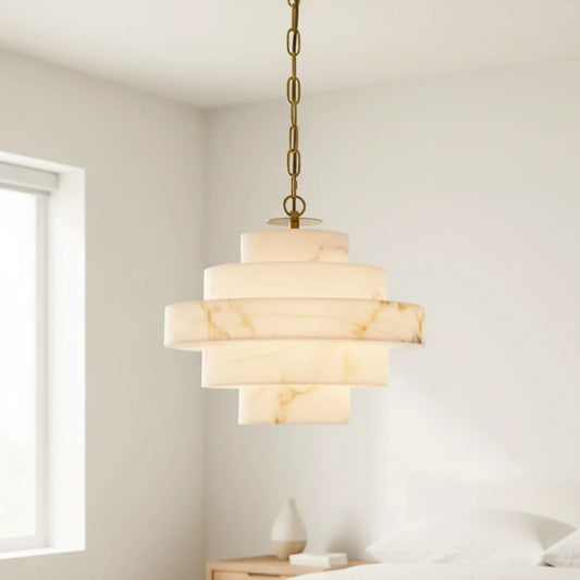 Jose Modern Multi-Layer Alabaster Pendant Light