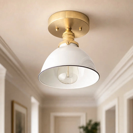 Kaelin Modern Enamel Dome Ceiling Light