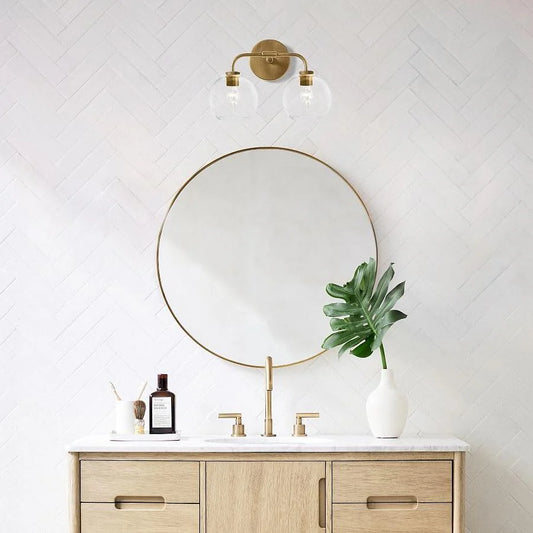 Kaia Modern Globe Glass Wall Sconce