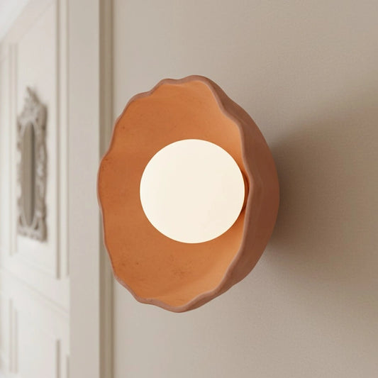 Kaito Wabi-Sabi Ceramic Flower Wall Sconce
