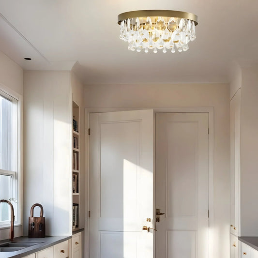 Kari Modern Raindrop Crystal Ceiling Lamp