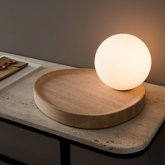 Katri Minimalist Opaline Globe Table Lamp