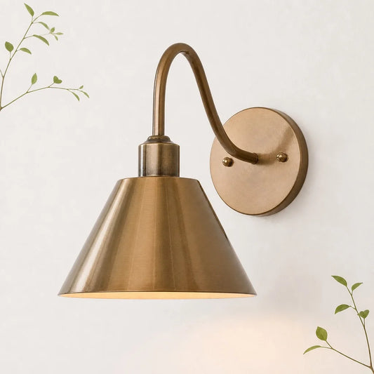 Katri Modern Classic Industrial Tapered Wall Sconce