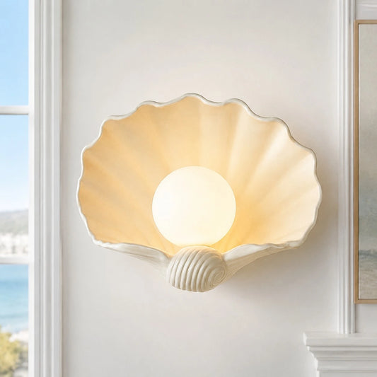 Kianu Retro Resin Scallop Wall Light
