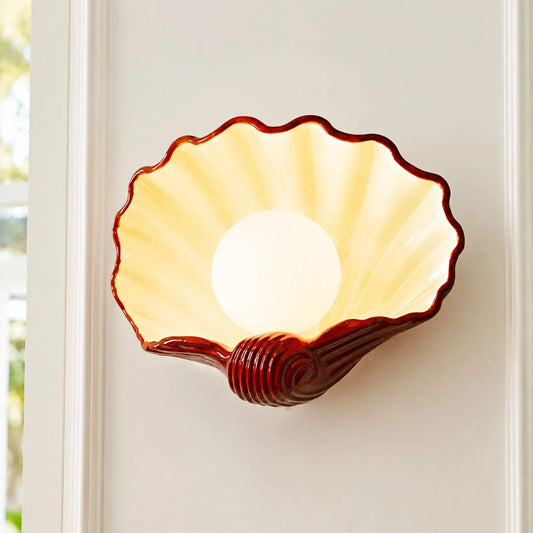 Kianu Retro Resin Scallop Wall Light