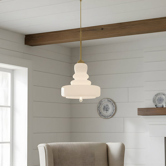 Kino Modern Sculptural Glass Pendant Light