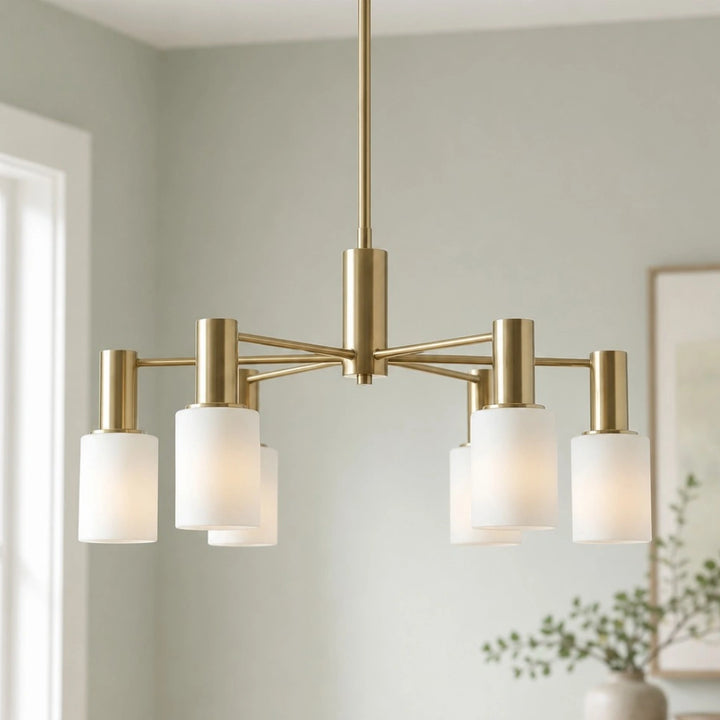 Modern White Ceramic Chandelier