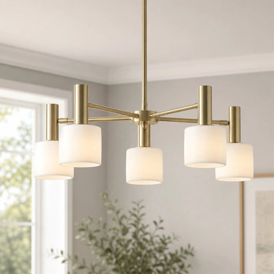 Modern White Ceramic Chandelier