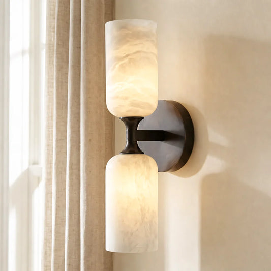 Lambert Modern LED Alabaster Tube Sconce