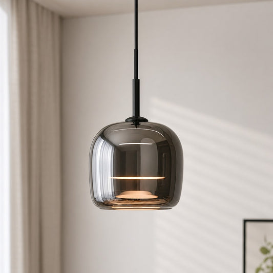 Laurel Modern Minimalist Glass LED Pendant Light