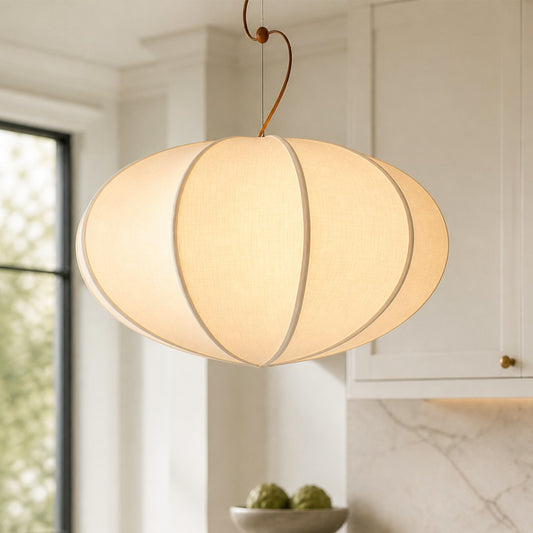 Laziel Scandinavian Linen Pendant Light