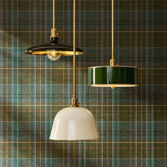 Leland Minimalist Farmhouse Metal Drum Pendant Lamp