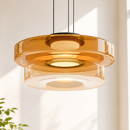 Lila Modern Multi-Layer Creative Glass Pendant Light