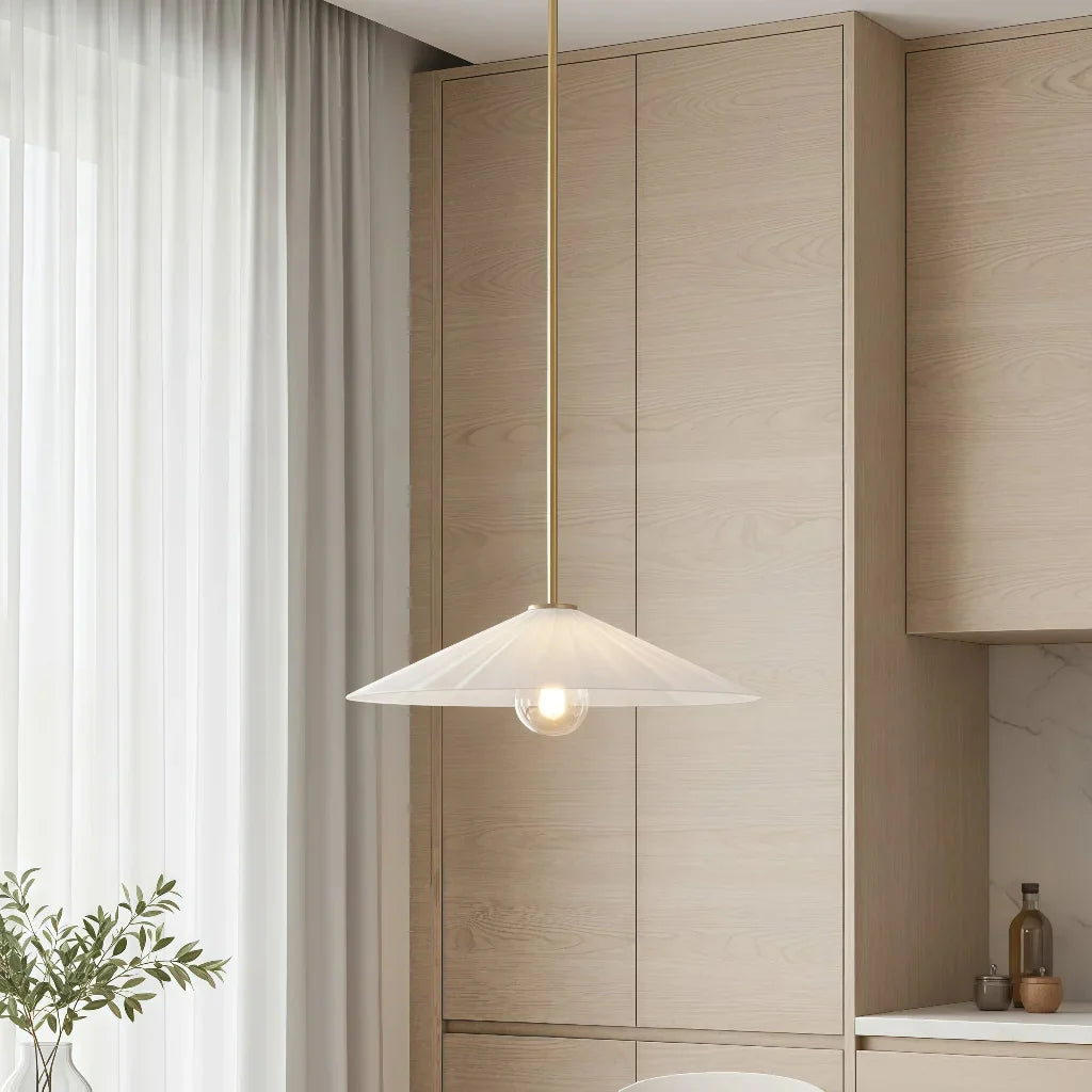 Lora  Minimalist Brass Translucent Tapered Pendant Light sku2.webp__PID:ee3845dc-ea7d-4a84-ba6c-2730ed8ad67f