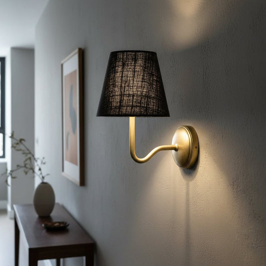 Lyra Classic Brass Arm Wall Sconce