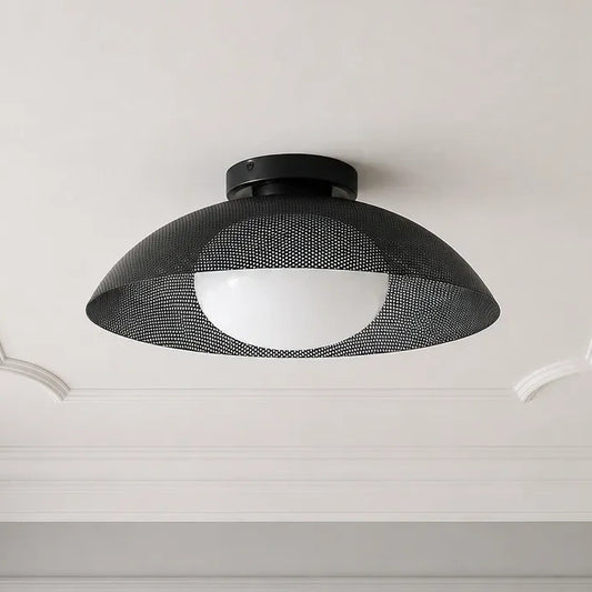 Lyraen Modern Metal Dome Flush Mount Ceiling Light
