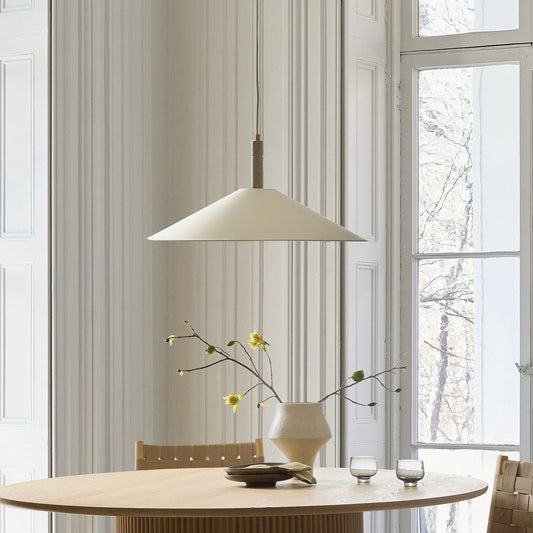 Lyric Antique Natural Hat Shape Paper Pendant Light