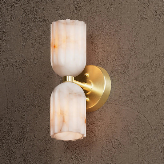 Lysander Modern Art Alabaster Wall Sconce