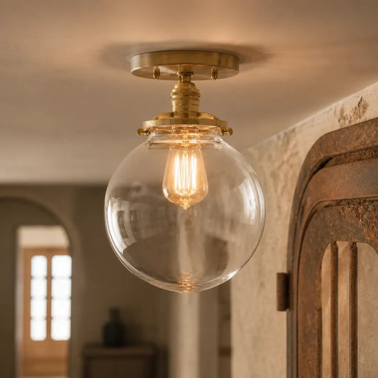Mielille Modern Glass Globe Ceiling Light